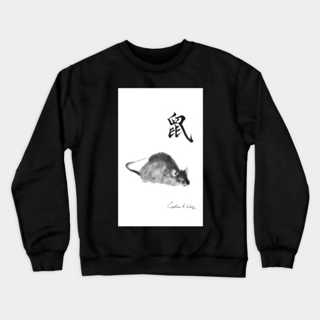 Zodiac- Rat Crewneck Sweatshirt by Cwang